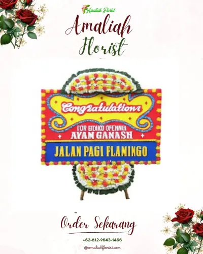 Bunga Papan Congratulation di Tiban Lama